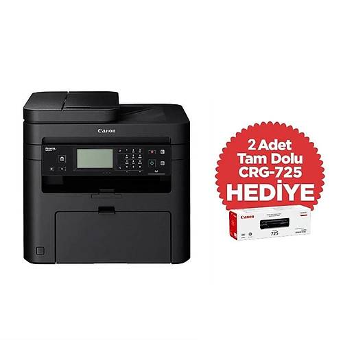 Canon Mf237W A4 Usb Wifi Eth Fax 2 toner Hediyeli �ok Fonksiyonlu Lazer Yaz�c�