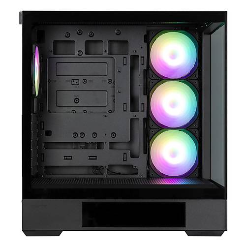 Zalman P40 DS BLACK PSU YOK 4x12cm ARGB Fanl� Siyah Mid Tower ATX Kasa