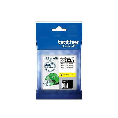 Brother LC472XLY 3.000 Sayfal�k Sar� Orijinal Kartu�