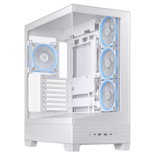 Asus A31 PLUS PSU YOK 4x12cm ARGB Fanl� Beyaz Mid Tower ATX Kasa