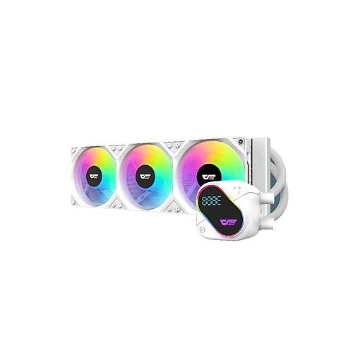Aigo DO360 360mm 3x12cm ARGB Fanl� LCD AMD-INTEL AM5-1851 Beyaz S�v� So�utma Sistemi