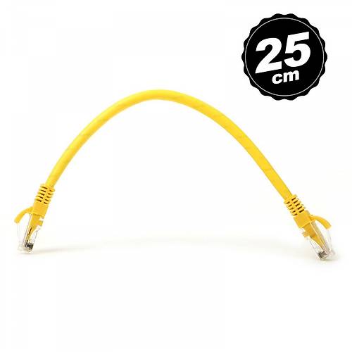 Dark DK-CB-NT6U25Y 0,25 Mt CAT6 Cu AWG24/7 UTP Sar Patch Cord Kablo