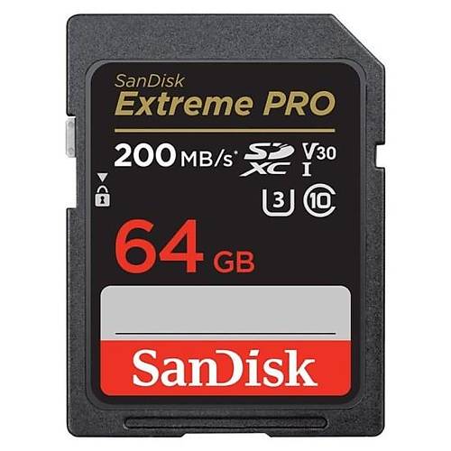 Sandisk SDSDXXU-064G-GN4IN 64 GB 200MB/s Extreme Pro C10 SD Hafza Kart