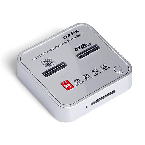 Dark DK-AC-DSDM2C USB 3.0 to M.2 NVME SSD SD Kart Destekli Klon Disk Stasyonu