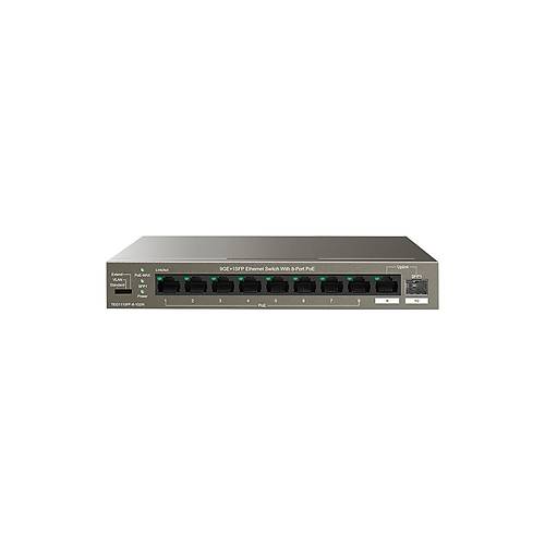 Tenda TEG1110PF-8-102W 8 Port Gigabit Poe+ 1 Port Uplink 1 Port SFP PoE+ Switch