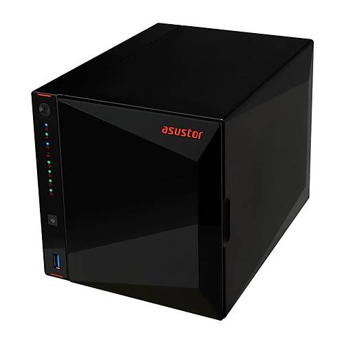 Asustor AS5304T Celeron J4105 4GB DDR4 4x3.5 inch HDD Yuval 2x2.5GbE NAS Depola Aygt