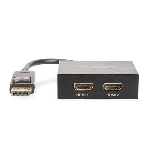 Digitus DS-45403 2 Port DISPLAY PORT to HDMI 4K 4096x2160 2160p Hdm Video oklayc Splitter