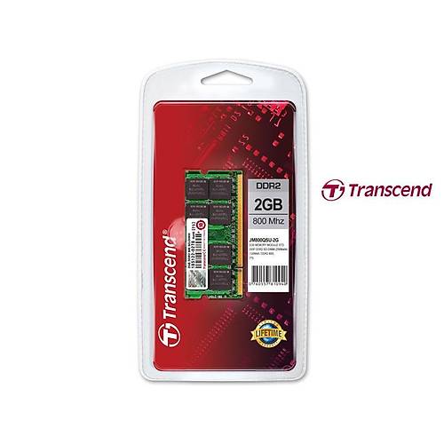 Transcend JM800QSU-2G 2 GB DDR2 800MHZ CL6 Notebook Bellek