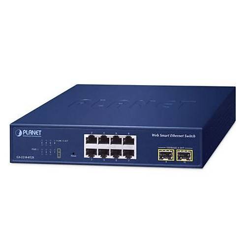 Planet PL-GS-2210-8T2S 8 Port Gigabit 2 Port SFP Layer 2 Web Smart Ethernet Switch
