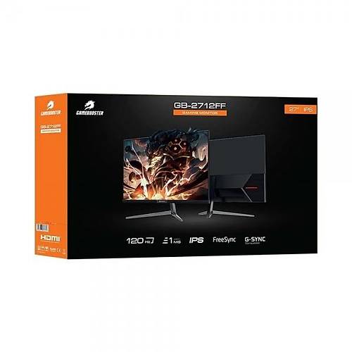 GameBooster GB-2712FF 27 inch 1920x1080 1ms 120Hz HDMI DP IPS Oyuncu Monitr
