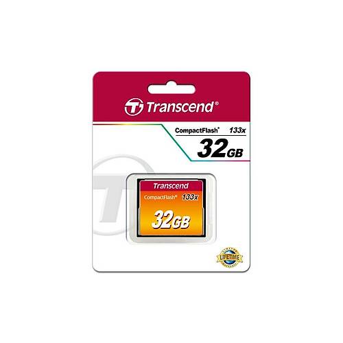 Transcend TS32GCF133 32 GB CF133 133X 50/20Mb/s CompactFlash Hafza Kart