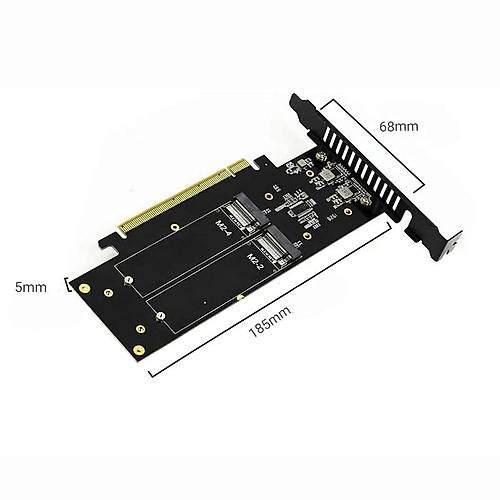 Bigboy BTC-M2G4X4 PCIe 4.0 x4 PCIe 4.0 x16 4xM.2 4xNVMe �evirici Adapt�r