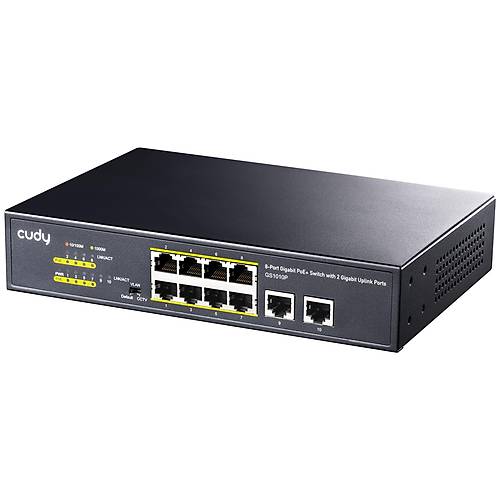 Cudy GS1010P-EU 8 Port Gigabit PoE 2 Uplink 120W PoE Switch