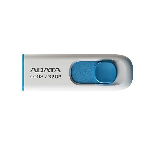 Adata AC008-32G-RWE 32 GB C008 USB 2.0 Beyaz Mavi USB Flash Bellek