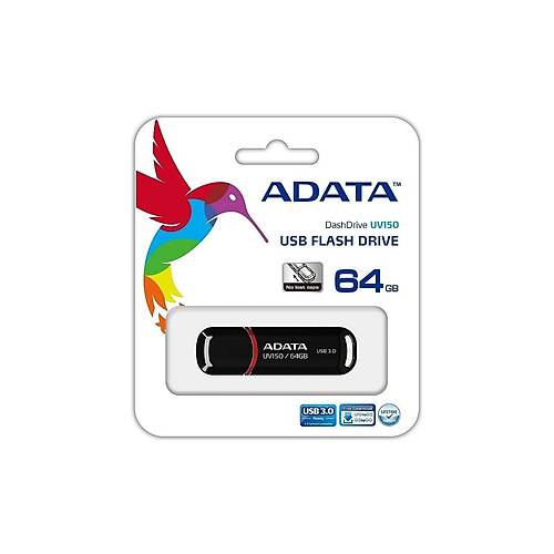 Adata AUV150-64G-RBK 64 GB UV150 Siyah Usb 3.2 Gen 1 Flash Bellek