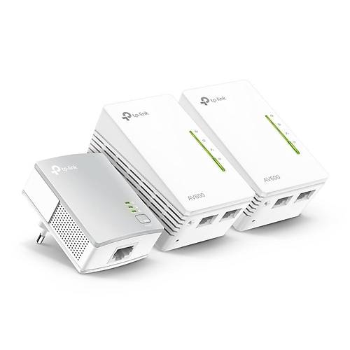 Tp-Link TL-WPA4220TKIT 3 Port 10/100Mbps 300Mbps AV600 WiFi Powerline