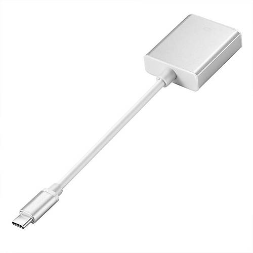 Codegen CDG-CNV32 USB Type C to VGA Erkek Di�i Beyaz USB Ekran Adapt�r�