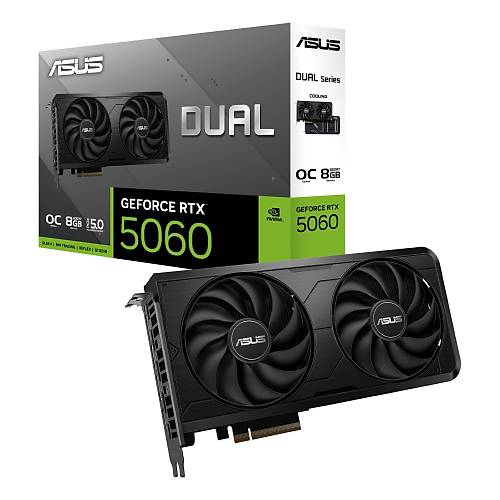 Asus DUAL-RTX5060-O8G-EVO 8 GB GDDR7 GeForce RTX 5060 192Bit NVIDIA Ekran Kart�