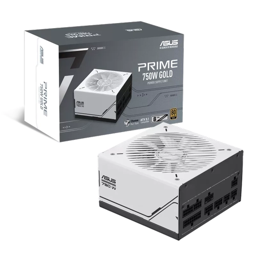 Asus PRIME AP-750G 750W 80 Plud Gold 12cm Fanl� Full Mod�ler PCIe 5.1 ATX 3.1 Beyaz Power Suplly