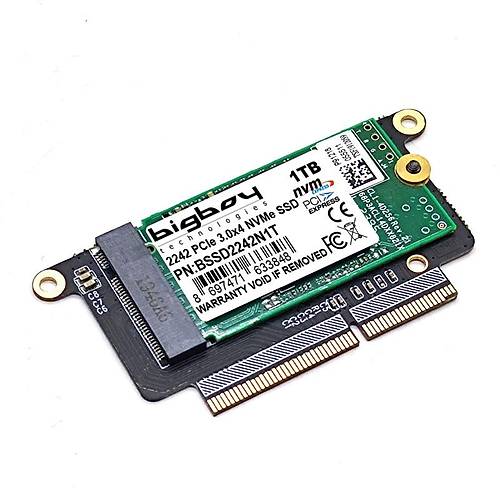 Bigboy BSSDA170-1T 1 TB A170 2016-2017 MAcBook PCIEe 3.0x 4 SSD Harddisk