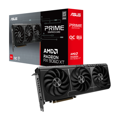 Asus PRIME-RX9060XT-O8G 8 GB GDDR6 Radeon RX 9060 XT OC 128Bit AMD Ekran Kart�