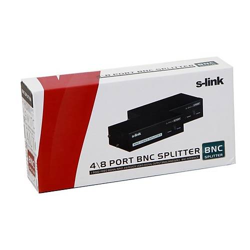 S-Link SL-BNC8 1 Port Giri� 8 Port ��k�� BNC Splitter