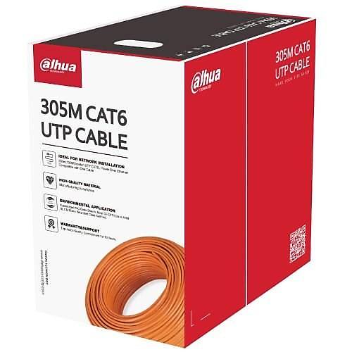 Dahua PFM920I-6UN-C-GREEN 305 Mt CAT6 UTP AWG 24 Turuncu Network Kablosu
