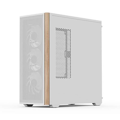 Aerocool AE-D501A-WH PSU YOK 4x12Cm ARGB Fanl� Ah�ap �n Panel Tempered Beyaz ATX Bilgisayar Kasas�
