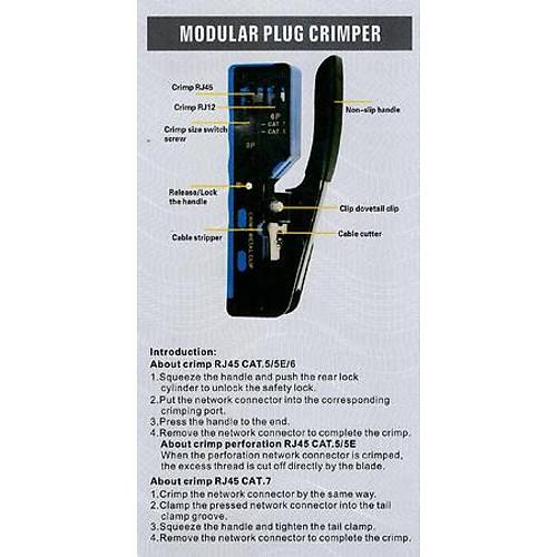 Beek BN-MP-CT CAT5 CAT6 CAT7 RJ45 RJ11 S�kma Pensesi