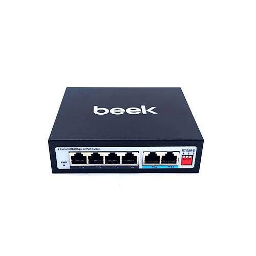 Beek BN-FS-1604P 6 Port 4 Port 10/100Mbps PoE 2 Port Uplink PoE Switch