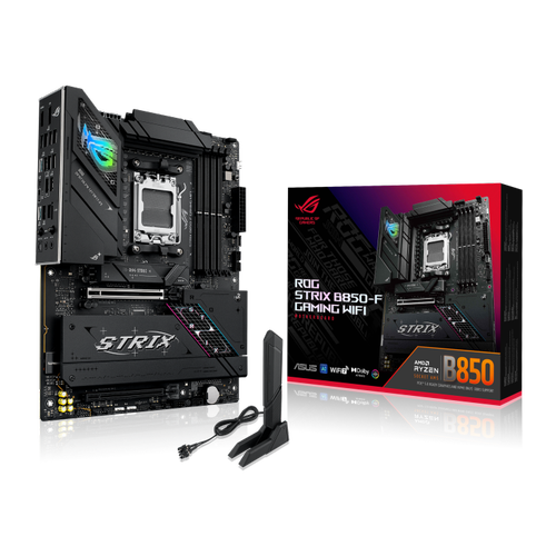 Asus ROG STRIX B850-F GAMING WIFI Sc-Am5 DDR5 8000Mhz 4xM2 Wifi7 2.5Gbit Lan AURA RGB ATX INTEL Anakart
