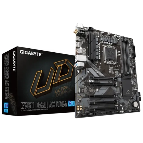 Gigabyte B760 DS3H AX DDR4 Sc-1700 B760 DDR4 5333Mhz 2xM2 Wi-Fi 6E ATX INTEL Anakart