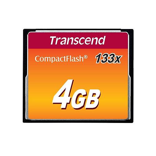 Transcend TS4GCF133 4 GB CF133 133X 50/20Mb/s CompactFlash CompactFlash Hafıza Kartı