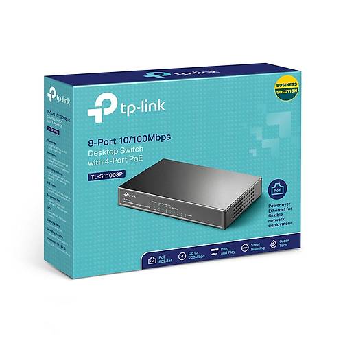 Tp-Link TL-SF1008P 8 Port 10/100/ Poe Masast Ethernet Switch