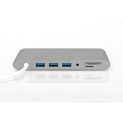 Digitus DA-70875 USB Type C to HDMI VGA mini DISPLAY PORT 3x USB 3.0 1x USB Type C  RJ45 Docking Station