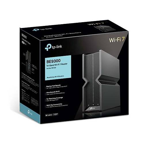 Tp-Link Archer BE550 BE9300 4 Port 2.5 Gigabit Tri Band Wi-Fi 7 Router Access Point