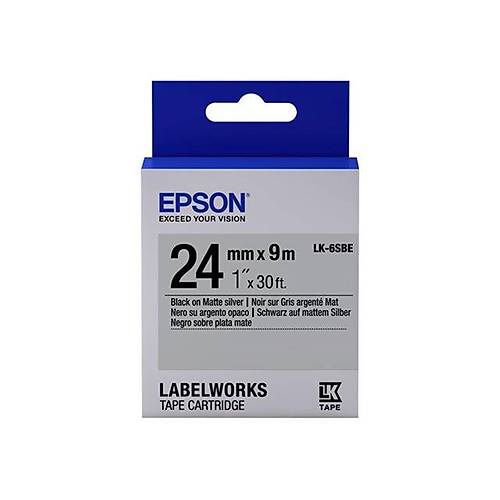 Epson C53S656009 LK-6SBE 9 Mt 24mm Gm zeri Siyah Etiket