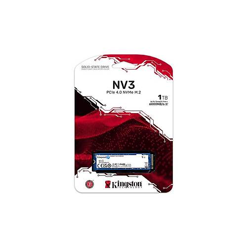 Kingston SNV3S/1000G NV3 1 TB 6000-4000Mb/s PCIe 4.0x4 NVMe 22x80 SSD Harddisk