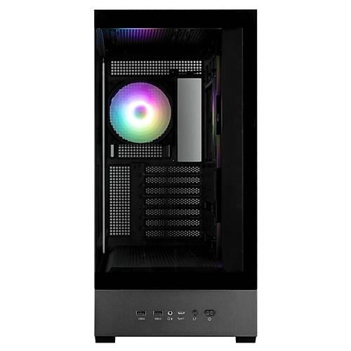 Zalman P40 DS BLACK PSU YOK 4x12cm ARGB Fanl� Siyah Mid Tower ATX Kasa