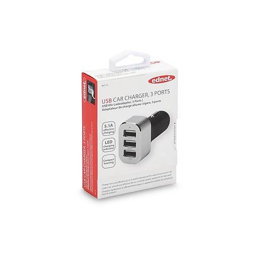 Ednet ED-84119 12 18V 5V 5.1V 3 Port USB ��k��l� Ara� �arj Cihaz�