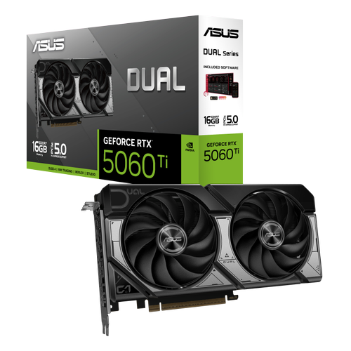 Asus DUAL-RTX5060TI-O16G 16 GB GDDR7 GeForce 5060 Ti OC 128Bitr NVIDIA Ekran Kart�