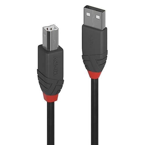 Lindy 36672 1 Mt USB 2.0 to USB B Erkek-Erkek Yaz�c� Kablosu
