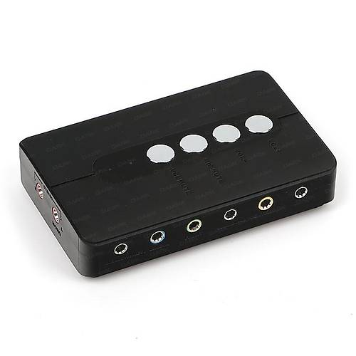 Dark DK-AC-USCP7 7.1 Analog Optik 2 Kanal Profesyonel Windows MAC USB Ses Kart