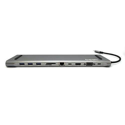 Beek BA-DCK-UC11 USB Type C HDMI VGA RJ45 11 in Dosking Station