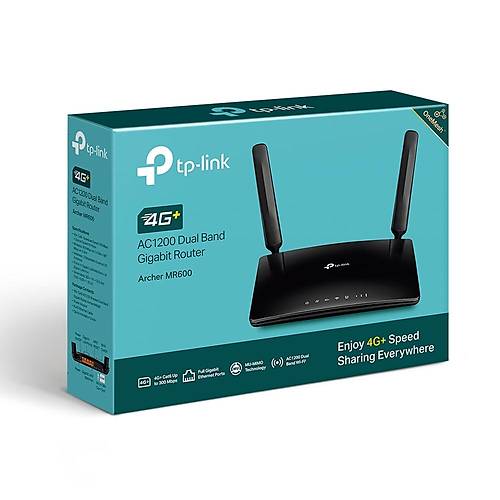 Tp-Link ARCHER MR600 4 Port Gigabit 2.4/5Ghz 1200Mbps 4G LTE Kablosuz Router