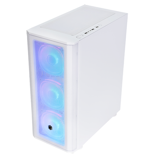 Frisby CM-106 650W 80 Plus 4x12cm ARGB Fanl� Temperli Cam Beyaz Mid Tower Oyuncu Kasas�