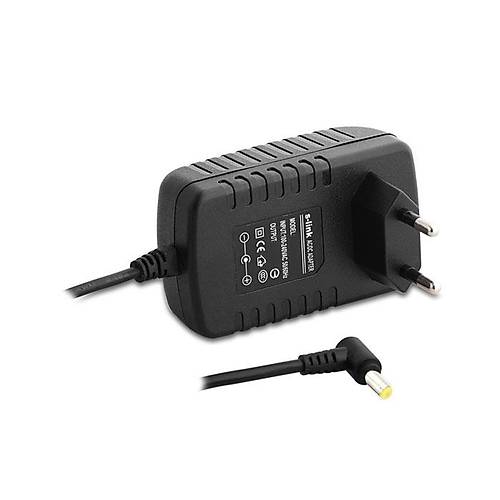 S-Link SL-125B 1.2 Mt 9V 2A 2.5x0.8x10mm Kablolu Siyah Tablet Adaptr