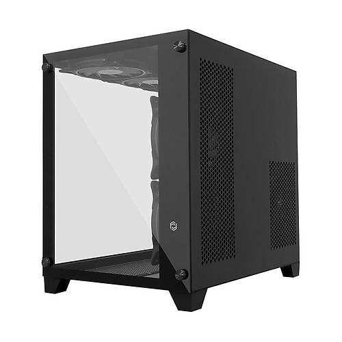 Frisby FC-9505G PHOENIX PSU YOK 6x12cm RGB Fanl� Siyah Mid Tower Oyuncu Kasas�