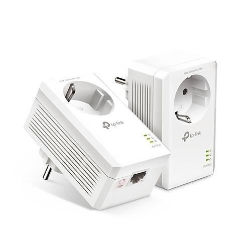 Tp-Link TL-PA7017P KIT AV1000 1 Port Gigabit LAN Dual Bant Passthrough Powerline