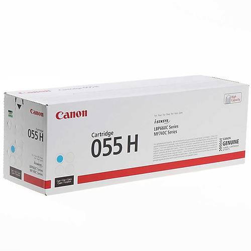 Canon 3019C002 CRG-055H 5.900 Sayfalk Mavi Orijinal Lazer Toner